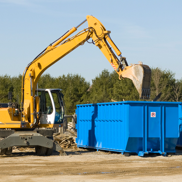 what happens if the residential dumpster is damaged or stolen during rental in Huntington